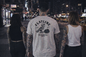 Flatline Trash Bird Ash Gray Unisex Classic Tee